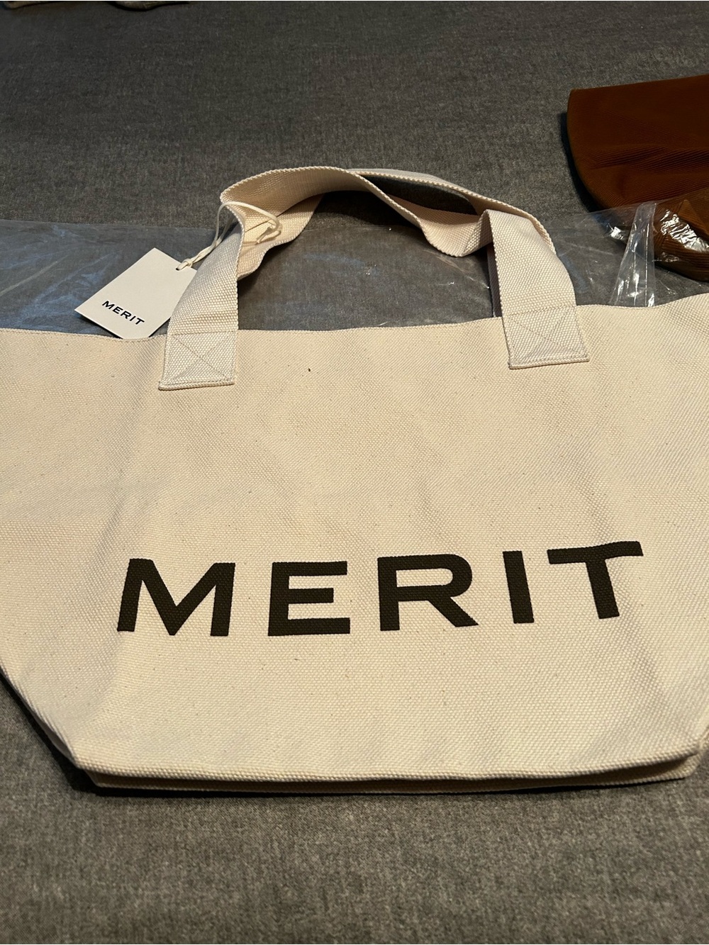 Merit Canvas Tote Bag in Natural